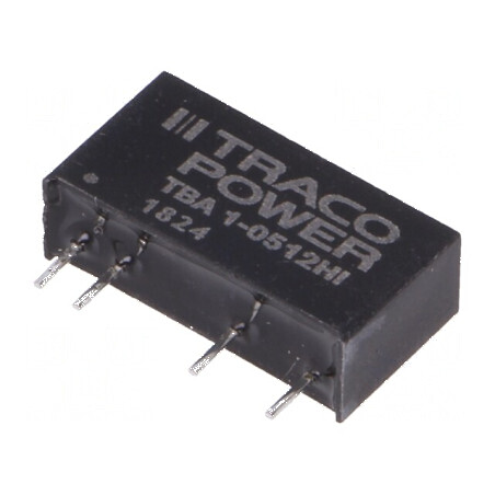 Convertor DC/DC 1W 4,5-5,5V la 12V 84mA SIP7 | Electronic-mag.ro | Componente Electronice