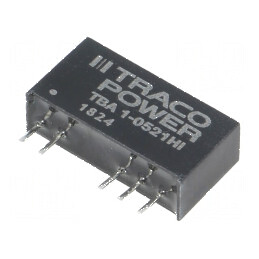 Convertor DC/DC 1W 4,5-5,5V la 5V/-5V SIP7 | Electronic-mag.ro | Componente Electronice