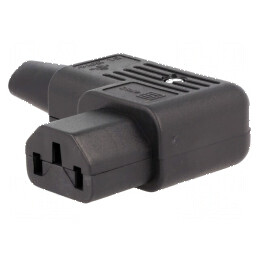 Conector alimentare AC mufă mamă 10A 250VAC IEC 60320 10mm | Electronic-mag.ro | Componente Electronice