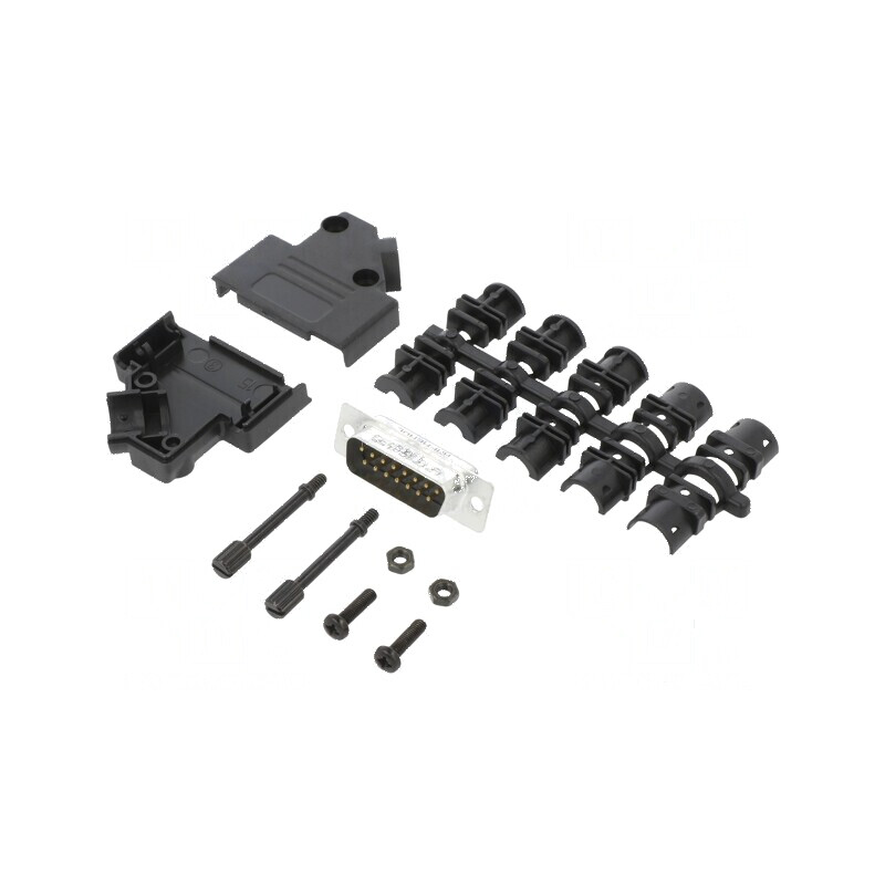 Conector D-Sub 15 PIN unghi 45° lipire pe cablu gold flash | Electronic-mag.ro | Componente Electronice Conector D-Sub 15 PIN unghi 45° lipire pe cablu gold flash | Electronic-mag.ro | Componente Electronice
