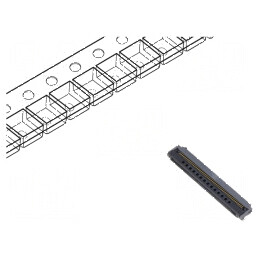 Conector FFC/FPC FH52 SMT 50 PIN 500mA LCP 50V | Electronic-mag.ro | Componente Electronice