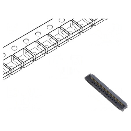 Conector FFC/FPC FH52 SMT 50 PIN 500mA LCP 50V | Electronic-mag.ro | Componente Electronice