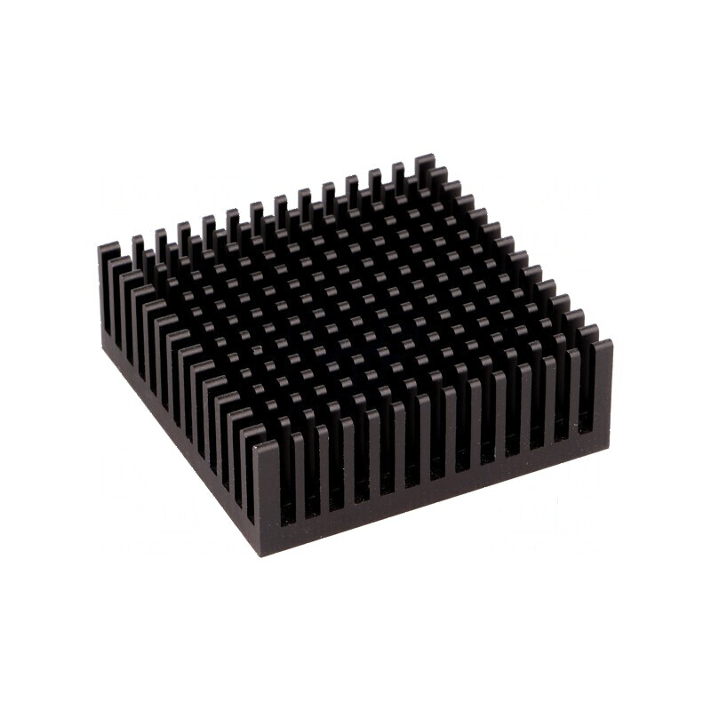 Radiator extrudat negru 48,3mm x 48,3mm x 16,51mm | Electronic-mag.ro | Componente Electronice