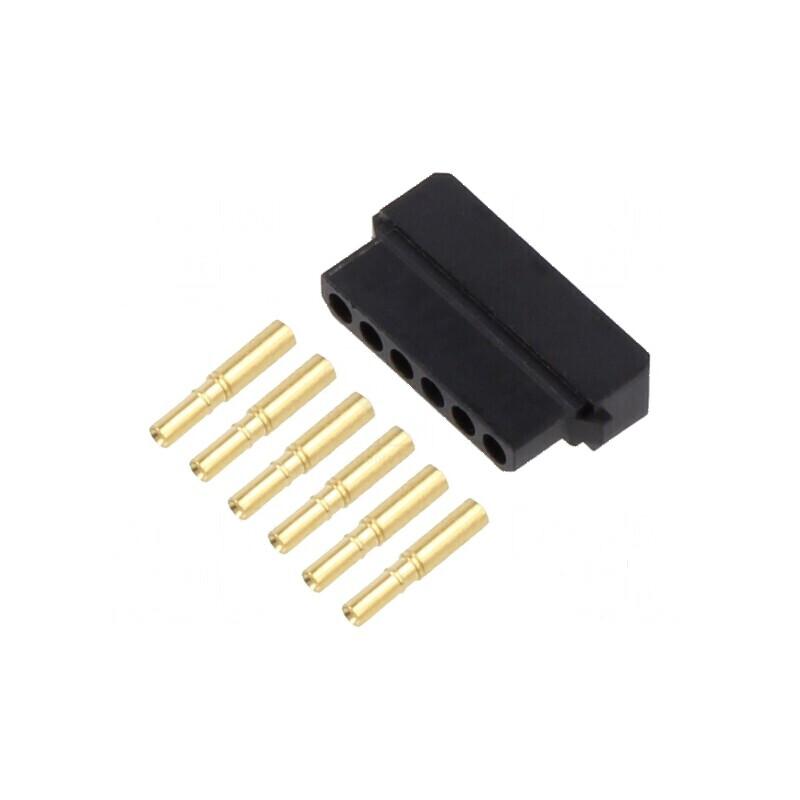 Conector cablu-cablu/PCB mufă mamă PIN 6 Datamate L-Tek 800V | Electronic-mag.ro | Componente Electronice