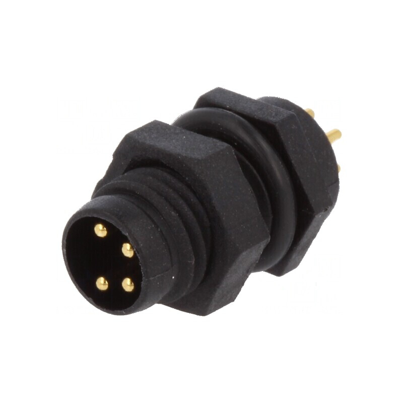 Conector M8 tată 4 pini montare panou 3A IP67 30V | Electronic-mag.ro | Componente Electronice Conector M8 tată 4 pini montare panou 3A IP67 30V | Electronic-mag.ro | Componente Electronice