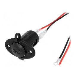 Soclu brichetă auto Tens.alim 7-12VDC x1 | Electronic-mag.ro | Componente Electronice