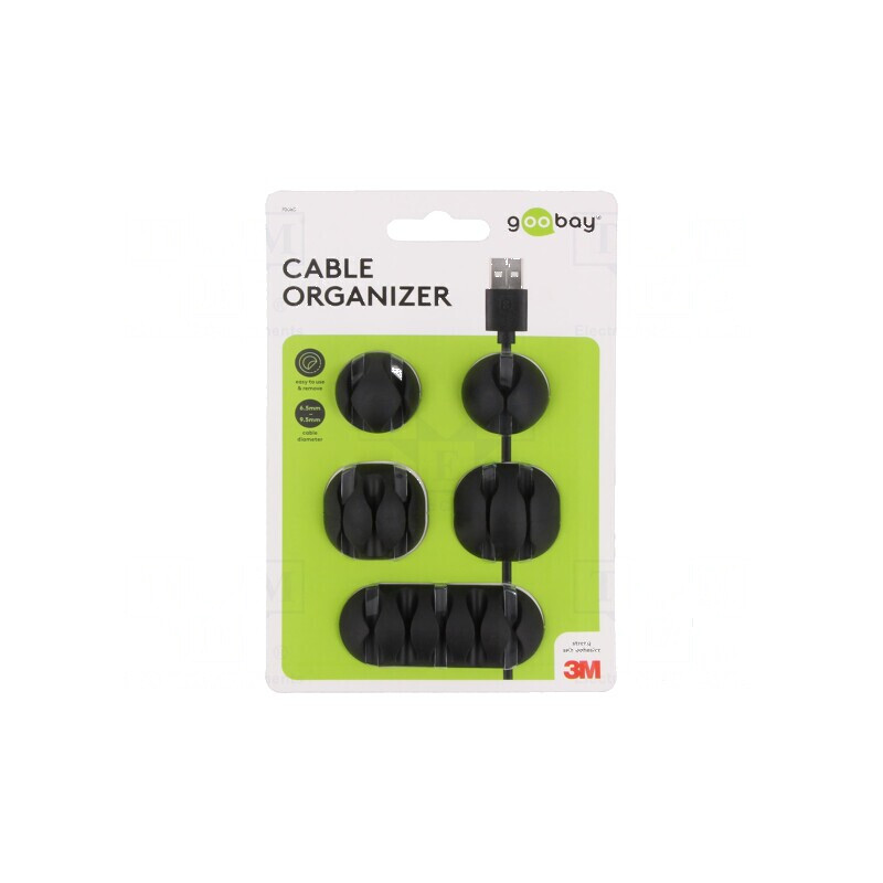 Set 5 elemente prindere autoadezive negre | Electronic-mag.ro | Componente Electronice Set 5 elemente prindere autoadezive negre | Electronic-mag.ro | Componente Electronice