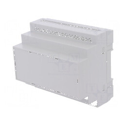 Carcasă pentru şină DIN ABS gri 90mm x 104,8mm x 65mm | Electronic-mag.ro | Componente Electronice