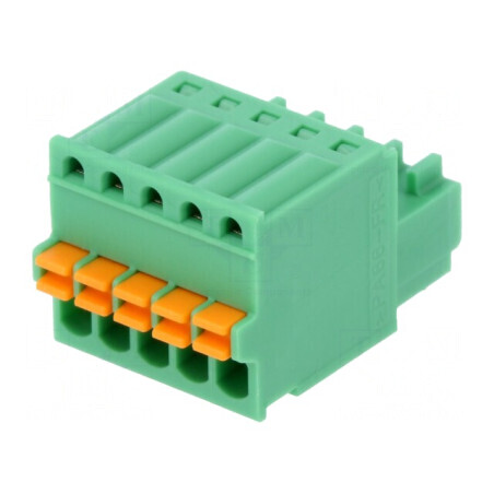 Regletă de conexiuni deconectabilă 2,5mm cu 5 piste drept mufe | Electronic-mag.ro | Componente Electronice