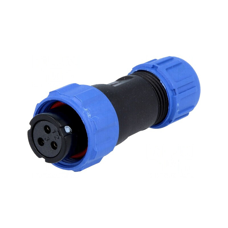 Mufă SP13 mamă PIN 3 IP68 13A pentru lipire pe cablu 250V | Electronic-mag.ro | Componente Electronice Mufă SP13 mamă PIN 3 IP68 13A pentru lipire pe cablu 250V | Electronic-mag.ro | Componente Electronice