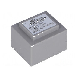 Transformator încapsulat 2VA 230VAC 24V 80mA PCB | Electronic-mag.ro | Componente Electronice