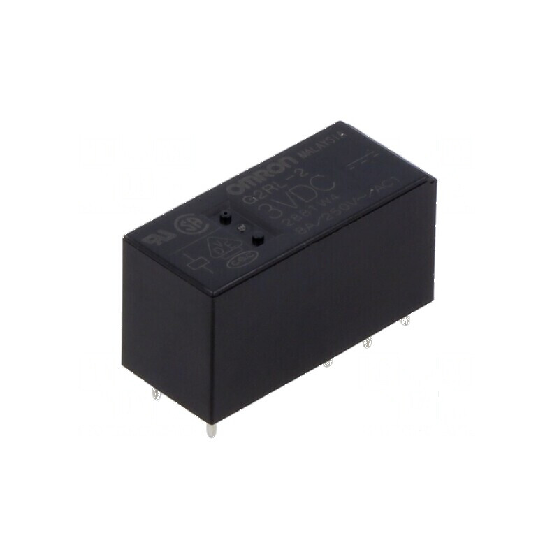 Releu electromagnetic DPDT 3VDC 8A 250VAC G2RL | Electronic-mag.ro | Componente Electronice