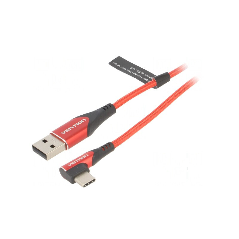Cablu USB 2.0 A la C unghiat 1m roșu 480Mbps | Electronic-mag.ro | Componente Electronice Cablu USB 2.0 A la C unghiat 1m roșu 480Mbps | Electronic-mag.ro | Componente Electronice