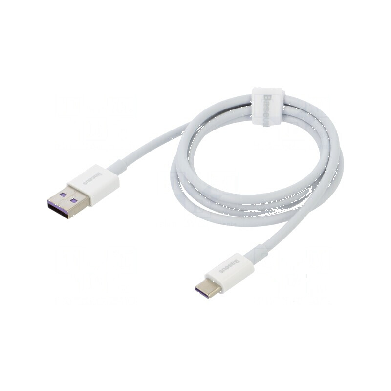 Cablu USB A la USB C 1m alb 66W Quick Charge | Electronic-mag.ro | Componente Electronice Cablu USB A la USB C 1m alb 66W Quick Charge | Electronic-mag.ro | Componente Electronice