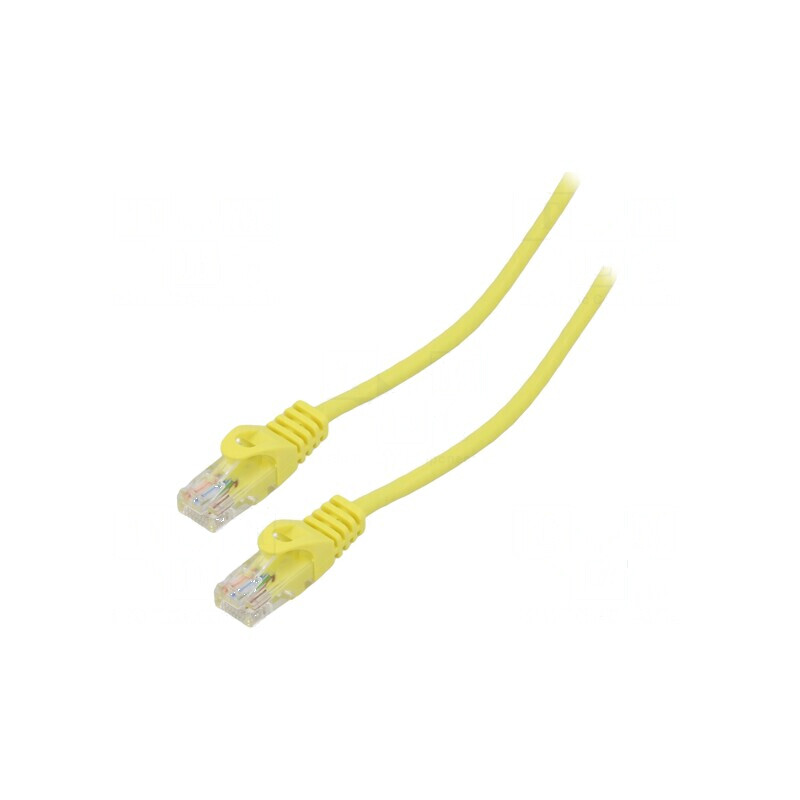 Cablul de rețea U/UTP 5e litat CCA PVC galben 15m 26AWG | Electronic-mag.ro | Componente Electronice