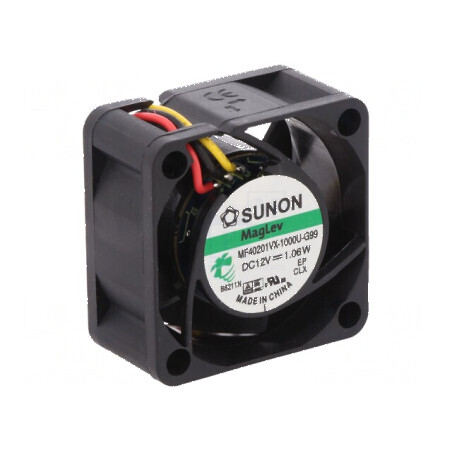 Ventilator DC axial 12V 40x40x20mm 18,25m3/h 27,5dBA Vapo | Electronic-mag.ro | Componente Electronice
