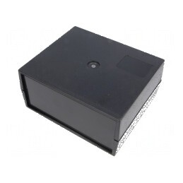 Carcasă ABS neagră cu panou 120mm x 100mm x 56mm | Electronic-mag.ro | Componente Electronice