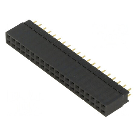 Conector şiruri pini soclu mamă 2,54mm 40 PIN THT pentru PCB | Electronic-mag.ro | Componente Electronice