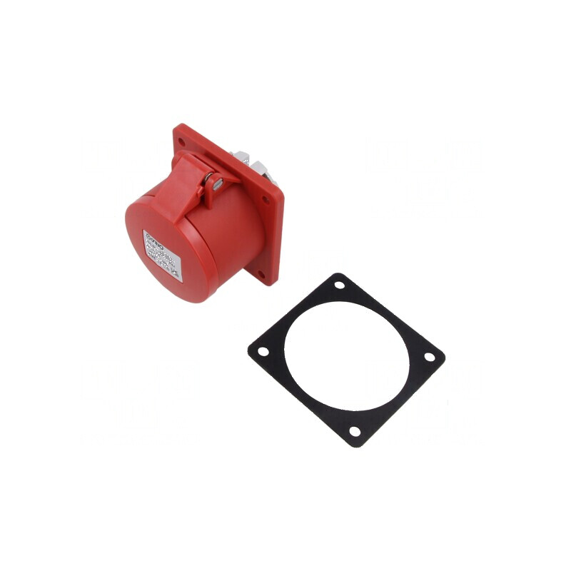 Conector alimentare AC soclu mamă 16A IEC 60309 IP44 5 pini | Electronic-mag.ro | Componente Electronice