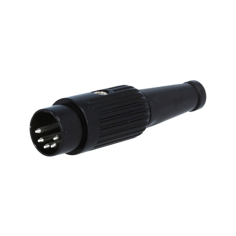 Conector DIN mufă tată 5 pini 180° drept pe cablu | Electronic-mag.ro | Componente Electronice Conector DIN mufă tată 5 pini 180° drept pe cablu | Electronic-mag.ro | Componente Electronice