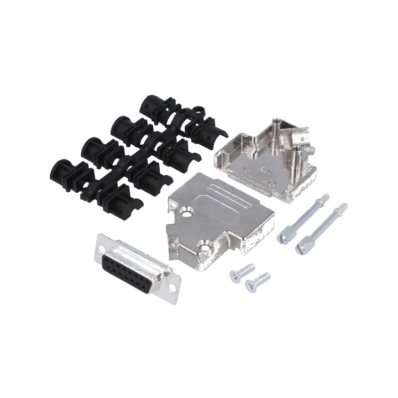 Mufă mamă D-Sub PIN 15 în unghi 45° pentru lipire pe cablu | Electronic-mag.ro | Componente Electronice Mufă mamă D-Sub PIN 15 în unghi 45° pentru lipire pe cablu | Electronic-mag.ro | Componente Electronice