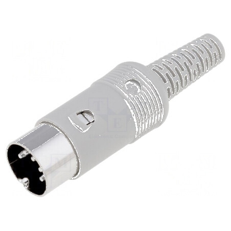 Conector DIN mufă tată PIN 5 180° pe cablu | Electronic-mag.ro | Componente Electronice