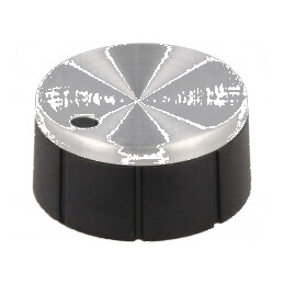 Buton rotativ aluminiu cu indicator Ø6mm | Electronic-mag.ro | Componente Electronice