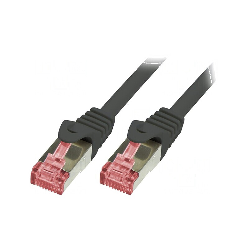 Patch cord S/FTP 6 litat LSZH negru 3m 27AWG | Electronic-mag.ro | Componente Electronice Patch cord S/FTP 6 litat LSZH negru 3m 27AWG | Electronic-mag.ro | Componente Electronice