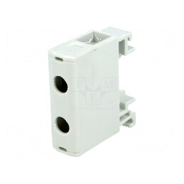 Term. îmbinare şine 1,5-16mm2 2 borne gri TS35 1kV | Electronic-mag.ro | Componente Electronice