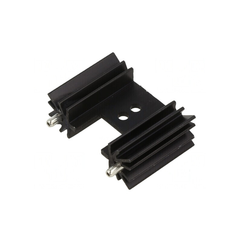 Radiator extrudat cu aripioare negre L: 25,4mm W: 35mm 14°C/W | Electronic-mag.ro | Componente Electronice