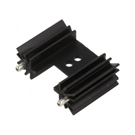 Radiator extrudat cu aripioare negre L: 25,4mm W: 35mm 14°C/W | Electronic-mag.ro | Componente Electronice