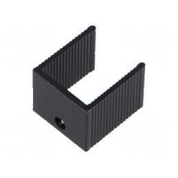Radiator extrudat U TO220 negru 15mm x 18mm x 20mm | Electronic-mag.ro | Componente Electronice