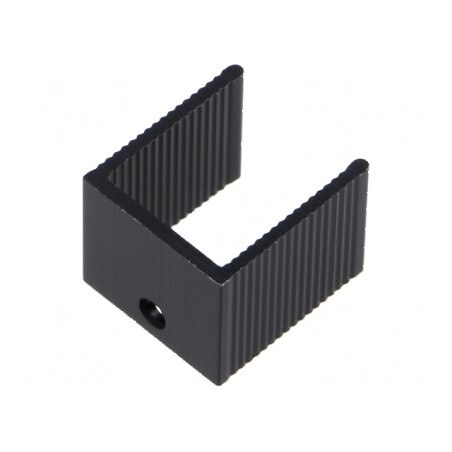 Radiator extrudat U TO220 negru 15mm x 18mm x 20mm | Electronic-mag.ro | Componente Electronice