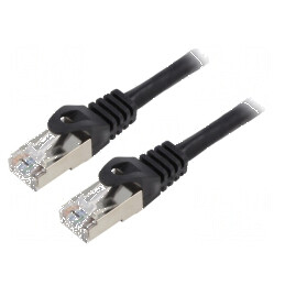 Cablul Patch F/UTP 6 litat CCA PVC negru 10m 26AWG | Electronic-mag.ro | Componente Electronice