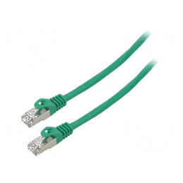 Cablaj patch F/UTP 6 litat CCA PVC verde 10m 26AWG | Electronic-mag.ro | Componente Electronice