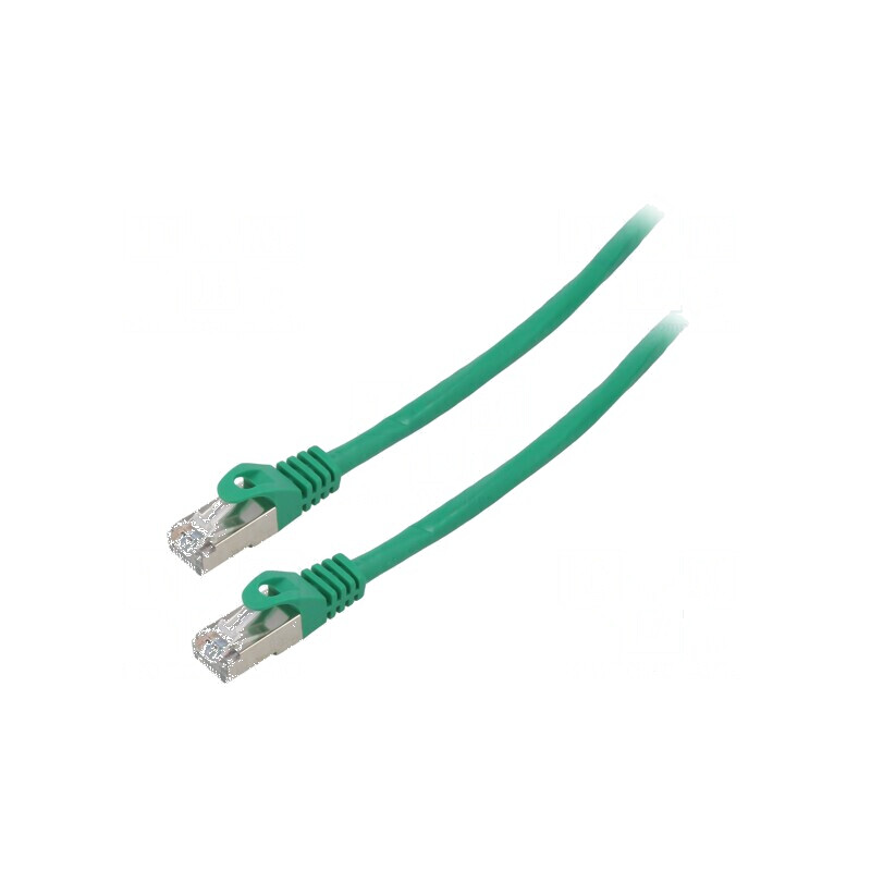 Cablaj patch F/UTP 6 litat CCA PVC verde 10m 26AWG | Electronic-mag.ro | Componente Electronice
