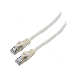 Cablul de rețea Patch Cord F/UTP 6 litat CCA PVC alb 10m 26AWG | Electronic-mag.ro | Componente Electronice