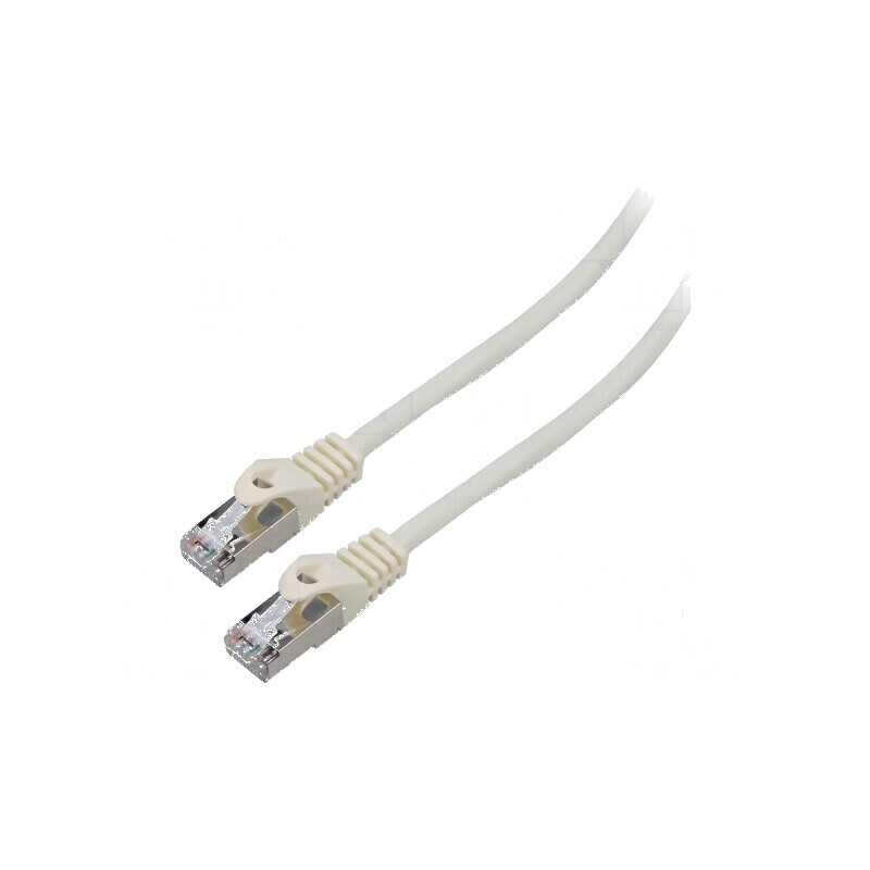 Cablul de rețea Patch Cord F/UTP 6 litat CCA PVC alb 10m 26AWG | Electronic-mag.ro | Componente Electronice