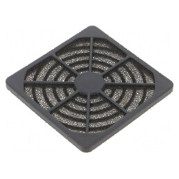 Filtru plastic Ø80mm negru 1set cu fixare prin şurub | Electronic-mag.ro | Componente Electronice