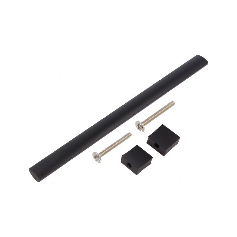 Suport aluminiu negru mat 30,5mm H, 212mm L, 15,5mm W cu manetă | Electronic-mag.ro | Componente Electronice Suport aluminiu negru mat 30,5mm H, 212mm L, 15,5mm W cu manetă | Electronic-mag.ro | Componente Electronice