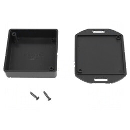 Carcasă universală 60mm x 60mm x 20mm cu lame de fixare | Electronic-mag.ro | Componente Electronice