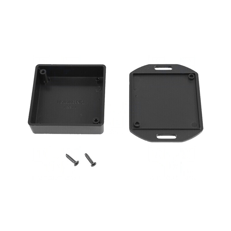 Carcasă universală 60mm x 60mm x 20mm cu lame de fixare | Electronic-mag.ro | Componente Electronice