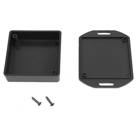 Carcasă universală 60mm x 60mm x 20mm cu lame de fixare | Electronic-mag.ro | Componente Electronice