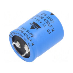 Condensator electrolitic SNAP-IN 4,7mF 50V Ø25x30mm ±20% | Electronic-mag.ro | Componente Electronice