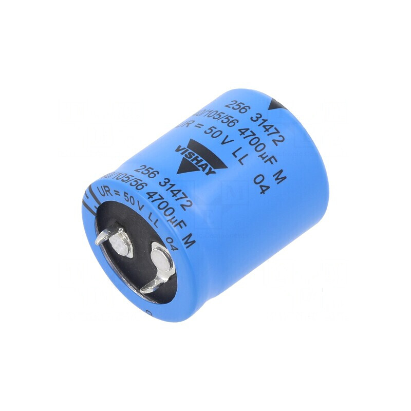 Condensator electrolitic SNAP-IN 4,7mF 50V Ø25x30mm ±20% | Electronic-mag.ro | Componente Electronice