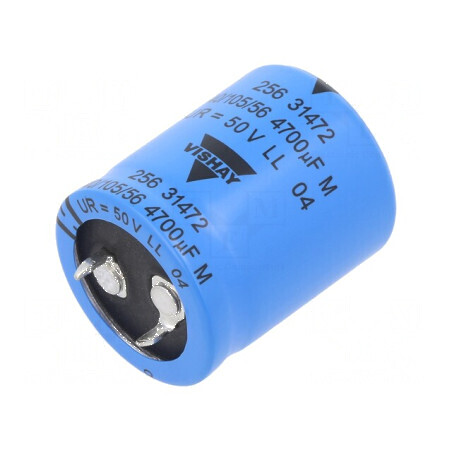 Condensator electrolitic SNAP-IN 4,7mF 50V Ø25x30mm ±20% | Electronic-mag.ro | Componente Electronice