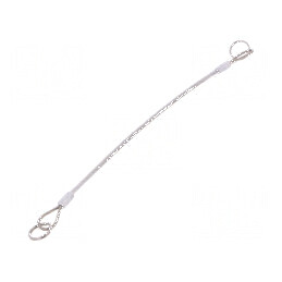Cablu de asigurare PVC oțel inoxidabil 150mm | Electronic-mag.ro | Componente Electronice