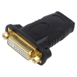 Adaptor DVI-D la HDMI, soclu negru | Electronic-mag.ro | Componente Electronice