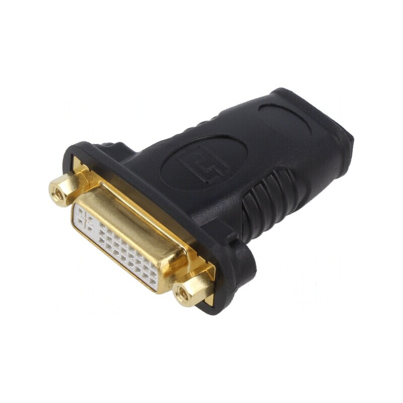 Adaptor DVI-D la HDMI, soclu negru | Electronic-mag.ro | Componente Electronice