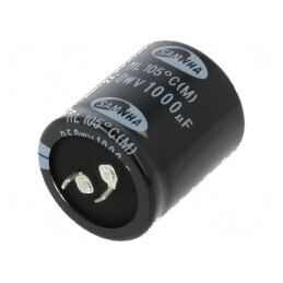 Condensator electrolitic SNAP-IN 1000uF 250VDC Ø35x40mm ±20% | Electronic-mag.ro | Componente Electronice